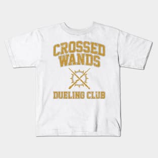 Crossed Wands Dueling Club (Variant) Kids T-Shirt